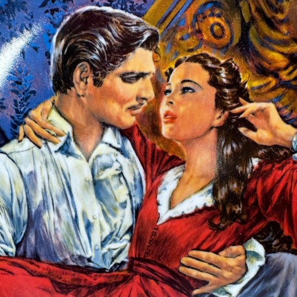 Scarlett and Rhett The Gone With The Wind Plate, Knowles Raymond Kursar 10” - Picture 4 of 6